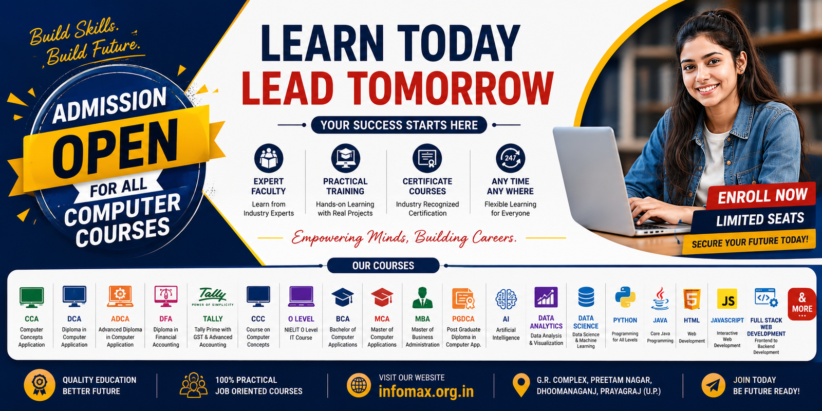 Admission Open! INFOMAX 