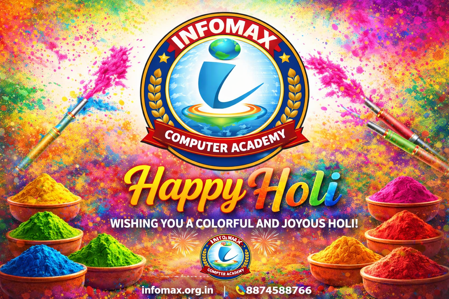 Happy  Holi from Infomax 